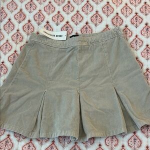 Urban Outfitters Tan Corduroy mini Skirt NWT